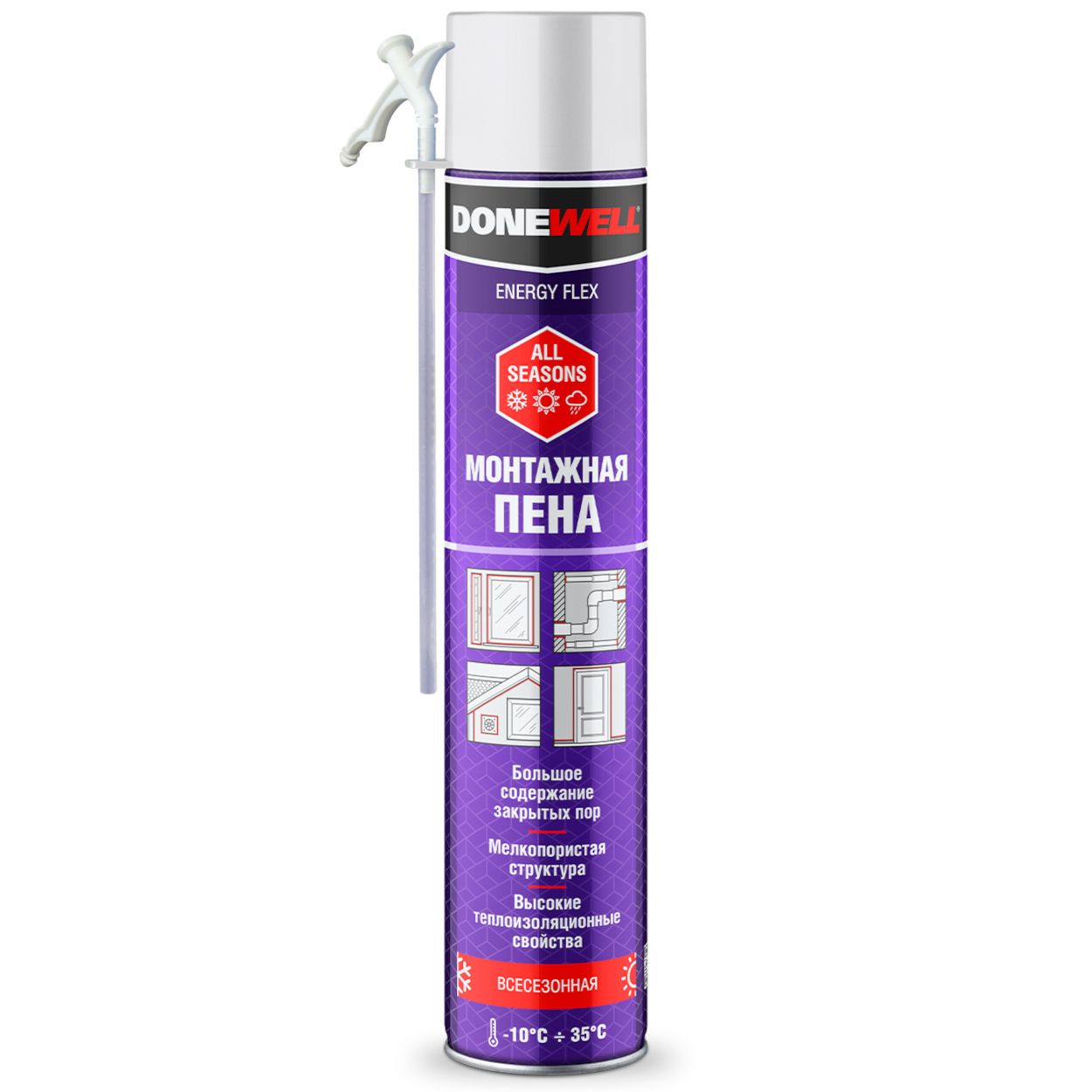 Пена Стандарт всесезон Energy Flex 30 DPH10UAS 304гр DONEWELL